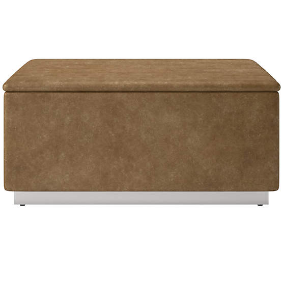 Salon Leather Ottoman Bello Saddle