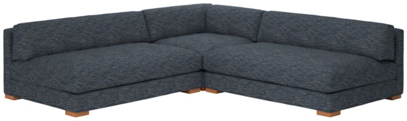 Piazza 3-Piece Modular Sectional Sofa with White Oak Legs - image 0 of 8