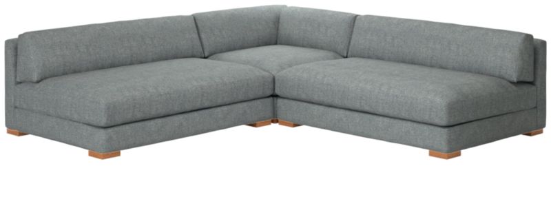 Piazza 3-Piece Modular Sectional Sofa with White Oak Legs - image 0 of 8