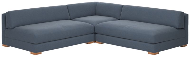 Piazza 3-Piece Modular Sectional Sofa with White Oak Legs - image 0 of 8