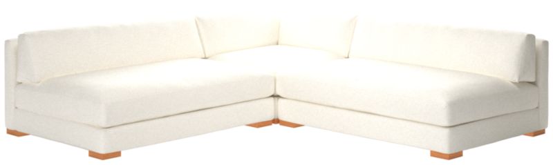 Piazza 3-Piece Modular Sectional Sofa with White Oak Legs - image 0 of 8