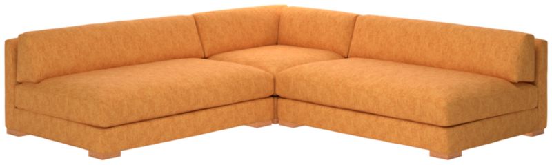 Piazza 3-Piece Modular Sectional Sofa with White Oak Legs - image 0 of 8