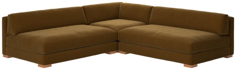 Piazza 3-Piece Modular Sectional Sofa with White Oak Legs - image 0 of 8