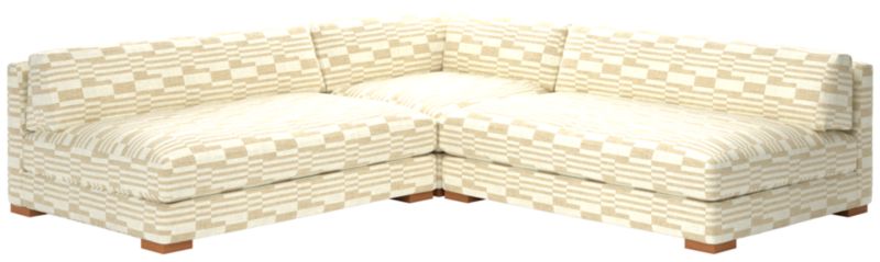 Piazza 3-Piece Modular Sectional Sofa with White Oak Legs - image 0 of 8