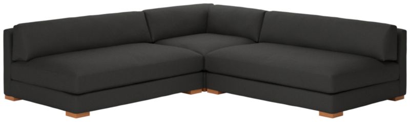 Piazza 3-Piece Modular Sectional Sofa with White Oak Legs - image 0 of 8