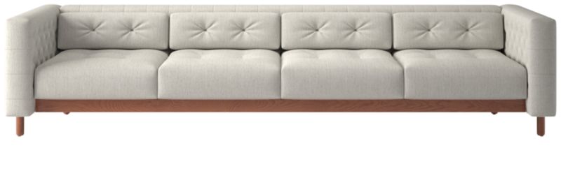 Marconi 4-Seater Tufted Sofa Nomad Snow by Gianfranco Frattini - image 0 of 8