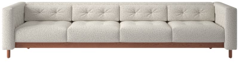 Marconi 4-Seater Tufted Sofa Bloce Grey by Gianfranco Frattini - image 0 of 8