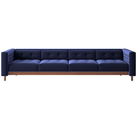 Marconi 4-Seater Tufted Sofa Luca Eclipse by Gianfranco Frattini