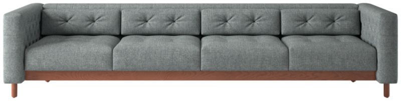 Marconi 4-Seater Tufted Sofa Nomad Charcoal by Gianfranco Frattini - image 0 of 9