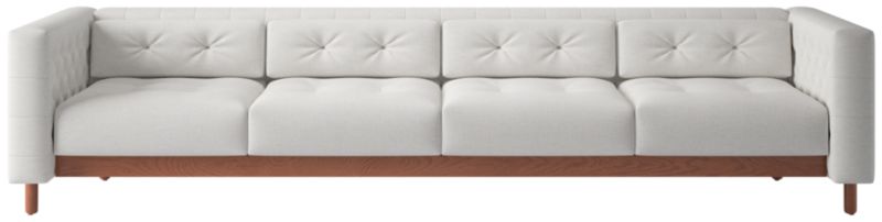 Marconi 4-Seater Tufted Sofa Curious Linen by Gianfranco Frattini - image 0 of 9