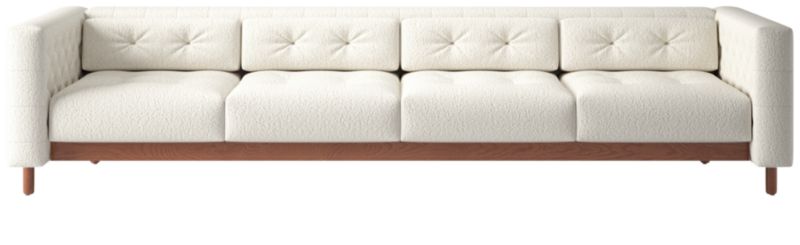 Marconi 4-Seater Tufted Sofa Wooly Sand by Gianfranco Frattini - image 0 of 8