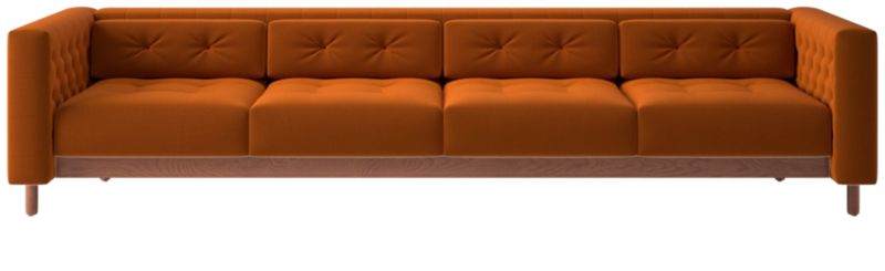 Marconi 4-Seater Tufted Sofa Luca Russet by Gianfranco Frattini - image 0 of 8