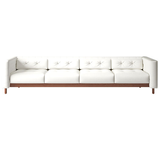 Marconi 4-Seater Tufted Sofa Dream Pina Colada by Gianfranco Frattini