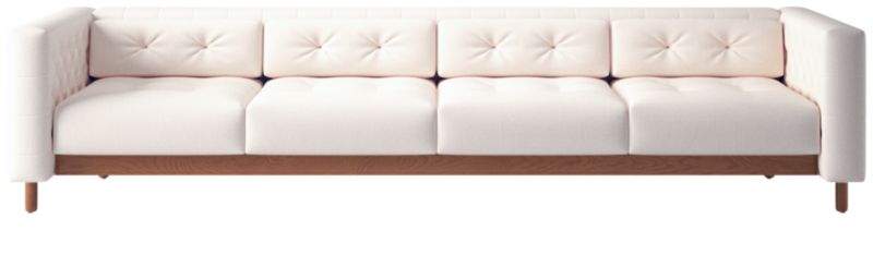 Marconi 4-Seater Tufted Sofa Biba Frost by Gianfranco Frattini - image 0 of 8