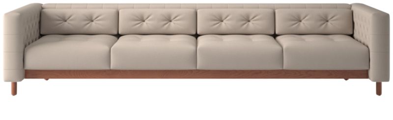 Marconi 4-Seater Tufted Sofa Luca Bone by Gianfranco Frattini - image 0 of 8