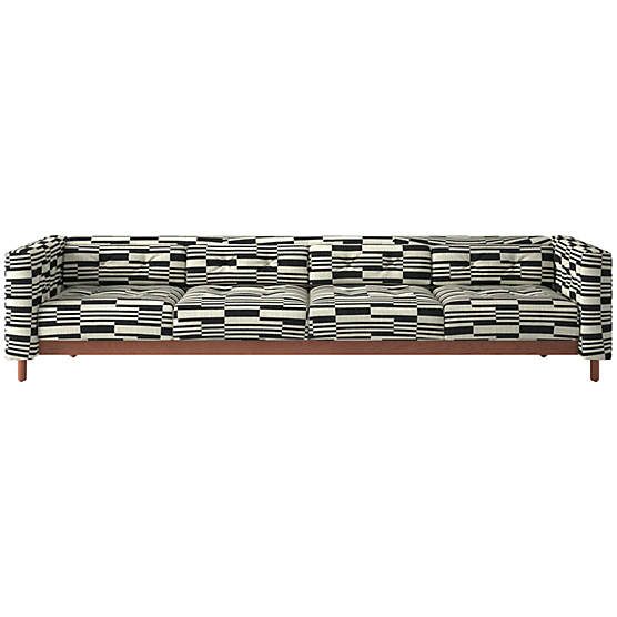 Marconi 4-Seater Tufted Sofa Piano Domino by Gianfranco Frattini