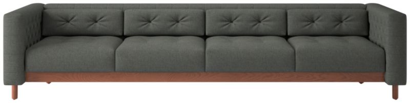 Marconi 4-Seater Tufted Sofa Taylor Charcoal by Gianfranco Frattini - image 0 of 9