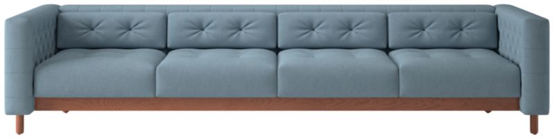 Marconi 4-Seater Tufted Sofa Lisbon Wedgewood by Gianfranco Frattini - image 0 of 10