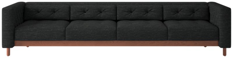 Marconi 4-Seater Tufted Sofa Curious Ebony by Gianfranco Frattini - image 0 of 8