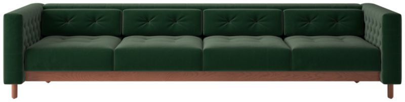 Marconi 4-Seater Tufted Sofa Luca Juniper by Gianfranco Frattini - image 0 of 9