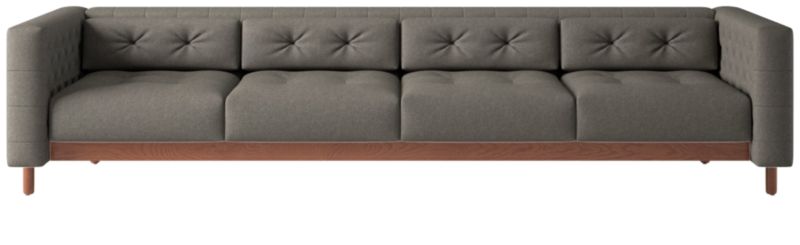 Marconi 4-Seater Tufted Sofa Angel Pewter by Gianfranco Frattini - image 0 of 8