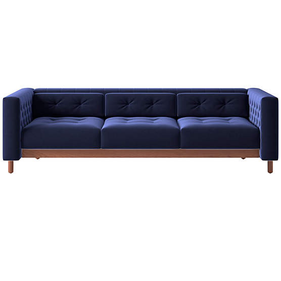 Marconi 3-Seater Tufted Sofa Luca Eclipse by Gianfranco Frattini