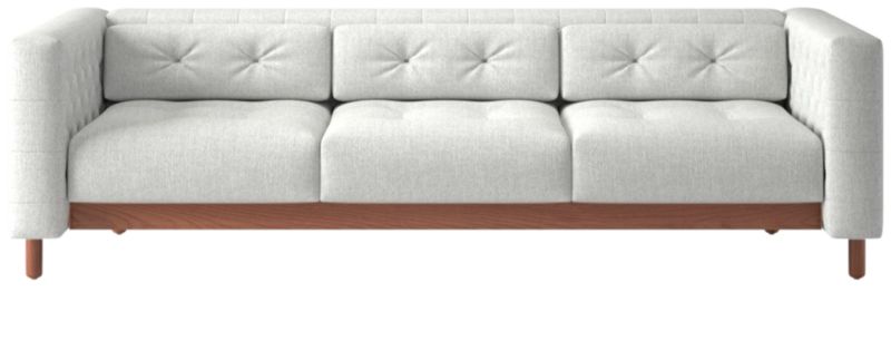 Marconi 3-Seater Tufted Sofa Elliot Dove by Gianfranco Frattini - image 0 of 7