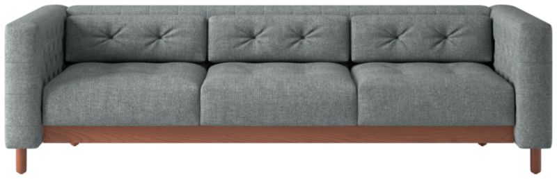 Marconi 3-Seater Tufted Sofa Nomad Charcoal by Gianfranco Frattini - image 0 of 8