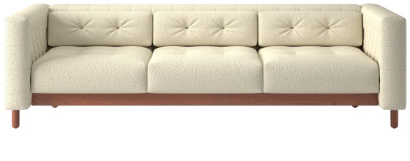 Marconi 3-Seater Tufted Sofa Bloce Cream by Gianfranco Frattini - image 0 of 7