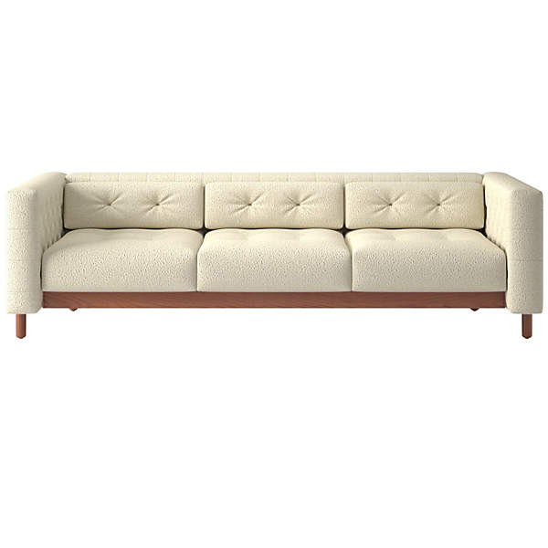 Cb2 on sale tufted sofa