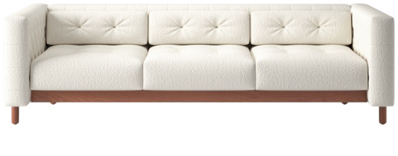 Marconi 3-Seater Tufted Sofa Wooly Sand by Gianfranco Frattini - image 0 of 7