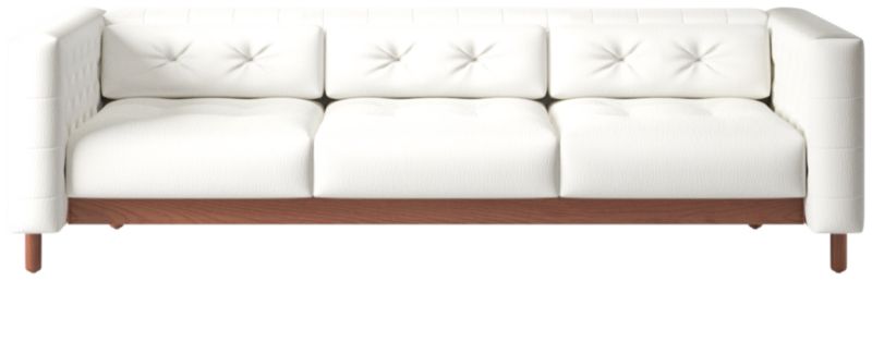 Marconi 3-Seater Tufted Sofa Dream Pina Colada by Gianfranco Frattini - image 0 of 7