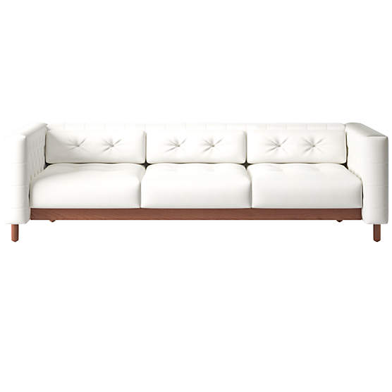 Marconi 3-Seater Tufted Sofa Dream Pina Colada by Gianfranco Frattini