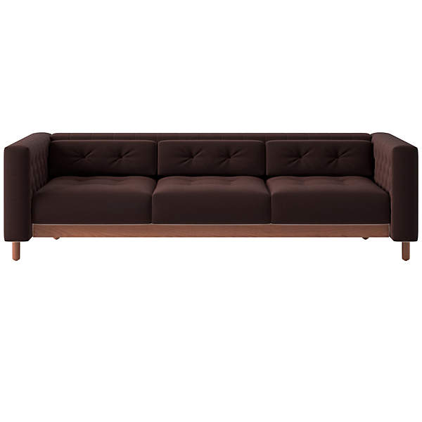 Cb2 tufted store sofa