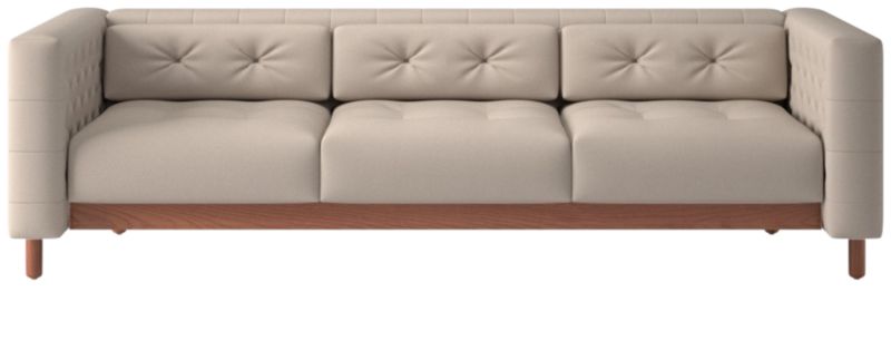 Marconi 3-Seater Tufted Sofa Luca Bone by Gianfranco Frattini - image 0 of 7