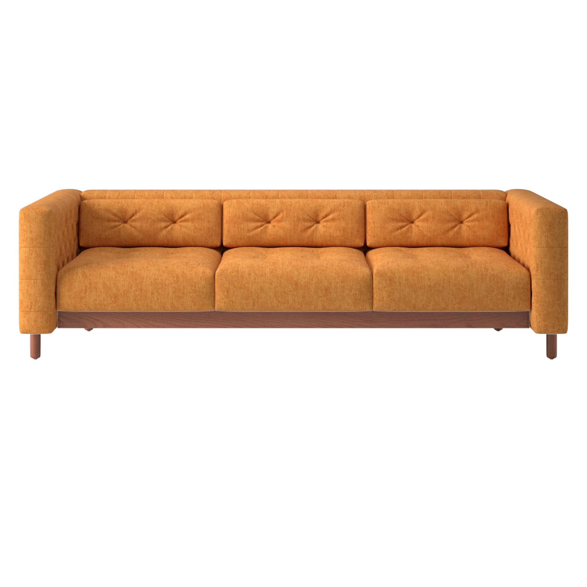 Marconi 3 Seater Tufted Sofa Dream Ginger Tea By Gianfranco Frattini Cb2