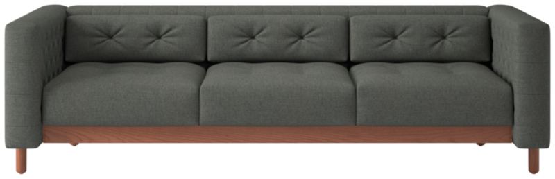 Marconi 3-Seater Tufted Sofa Taylor Charcoal by Gianfranco Frattini - image 0 of 8