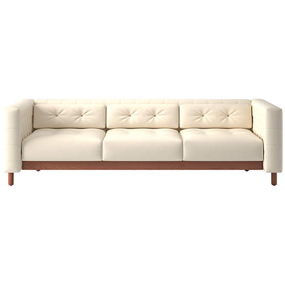 Marconi 3-Seater Tufted Sofa Kanvas Sand by Gianfranco Frattini