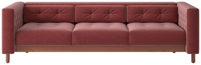 Marconi 3-Seater Tufted Sofa Luca Rose by Gianfranco Frattini - image 0 of 7