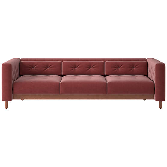Marconi 81.5" Tufted Sofa Luca Rose