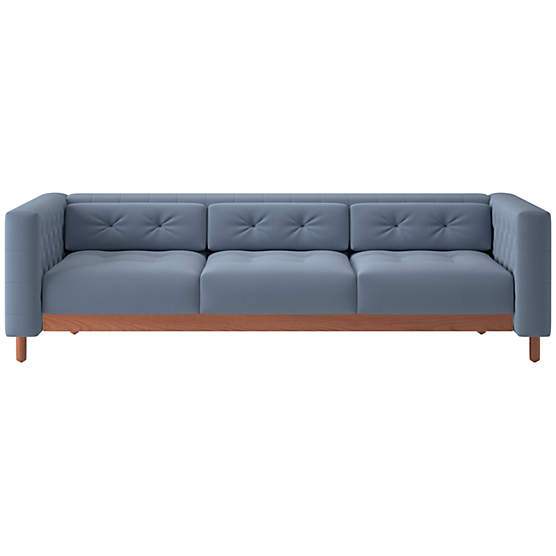 Marconi 81.5" Tufted Sofa Luca Azure