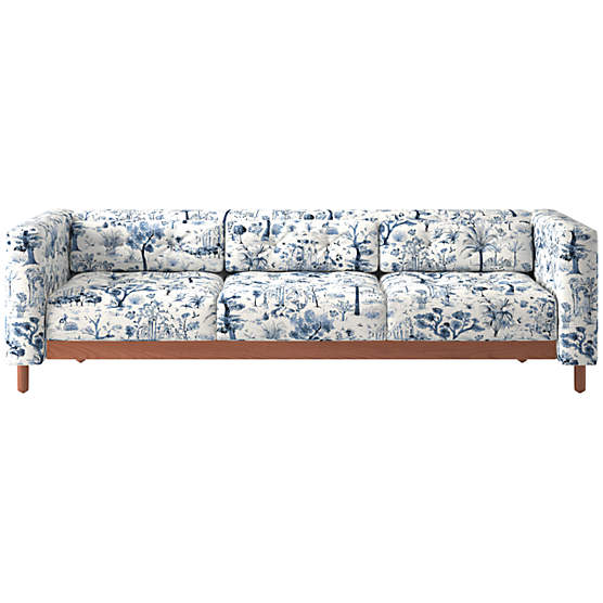 Marconi 81.5" Tufted Sofa Landscape Blue