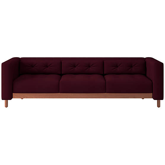 Marconi 81.5" Tufted Sofa Luca Oxblood