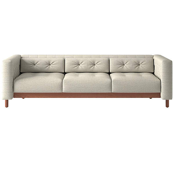 Marconi 3 Seater Tufted Sofa Deauville Stone by Gianfranco