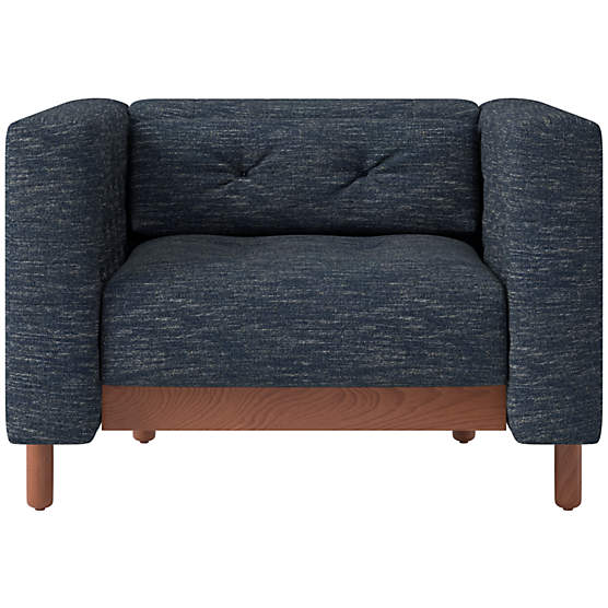 Marconi Tufted Accent Chair Curious Eclipse by Gianfranco Frattini