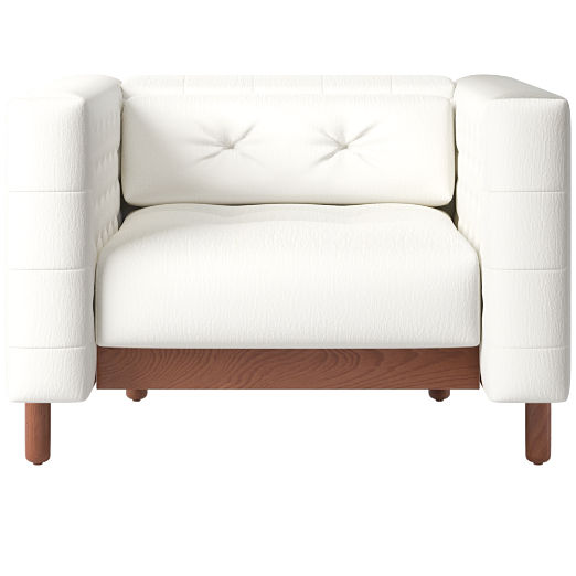 Marconi Tufted Accent Chair Dream Pina Colada by Gianfranco Frattini