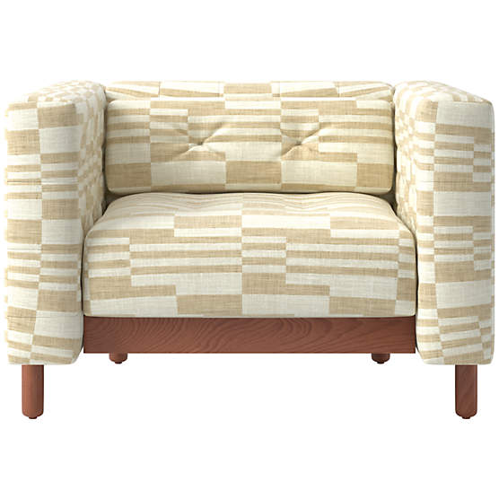 Marconi Tufted Accent Chair Piano Cloud by Gianfranco Frattini