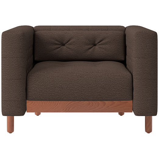 Marconi Tufted Chair Curious Java by Gianfranco Frattini