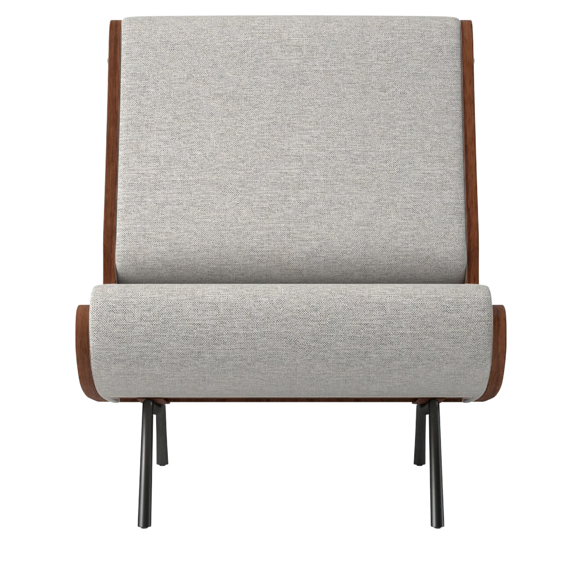 Meda Armless Lounge Chair Hatch Platinum by Gianfranco Frattini CB2