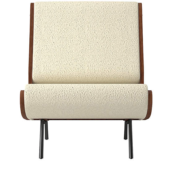 Meda Armless Lounge Chair Bloce Cream by Gianfranco Frattini